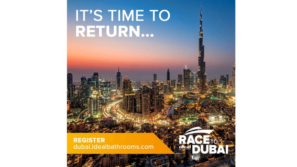 Ideal Bathrooms launches Race to Dubai