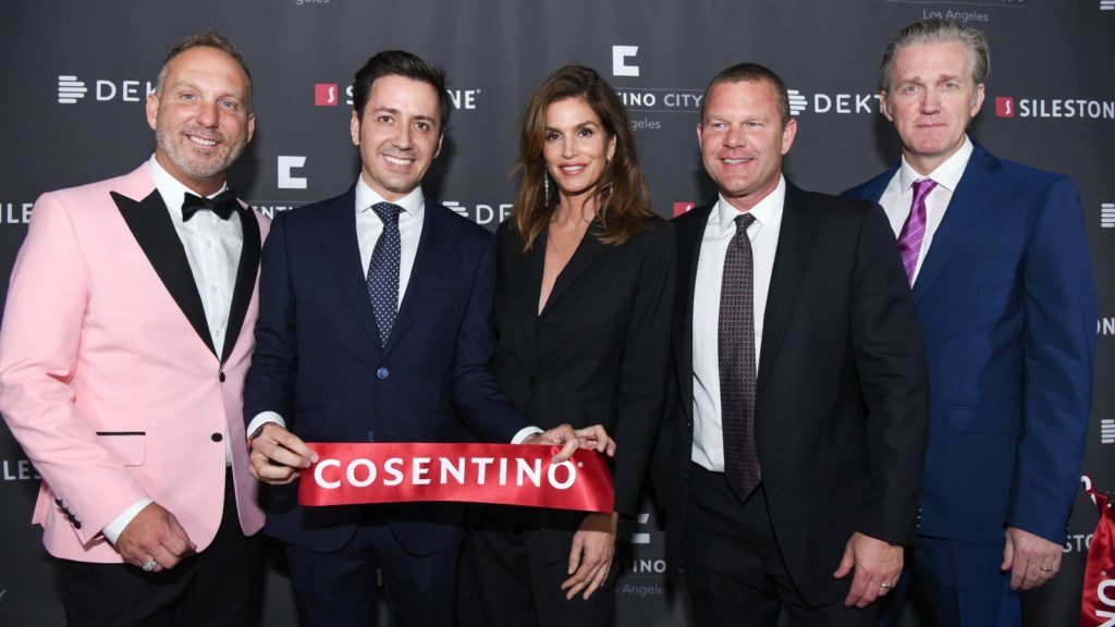 Cindy Crawford attends Cosentino opening