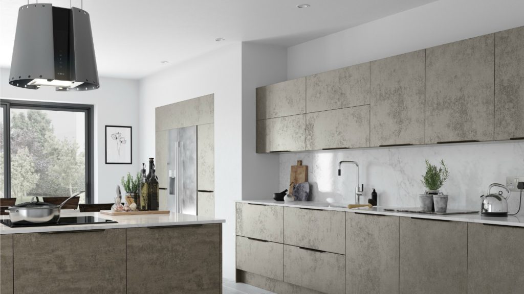 Stone-inspired furniture from Trend Kitchens