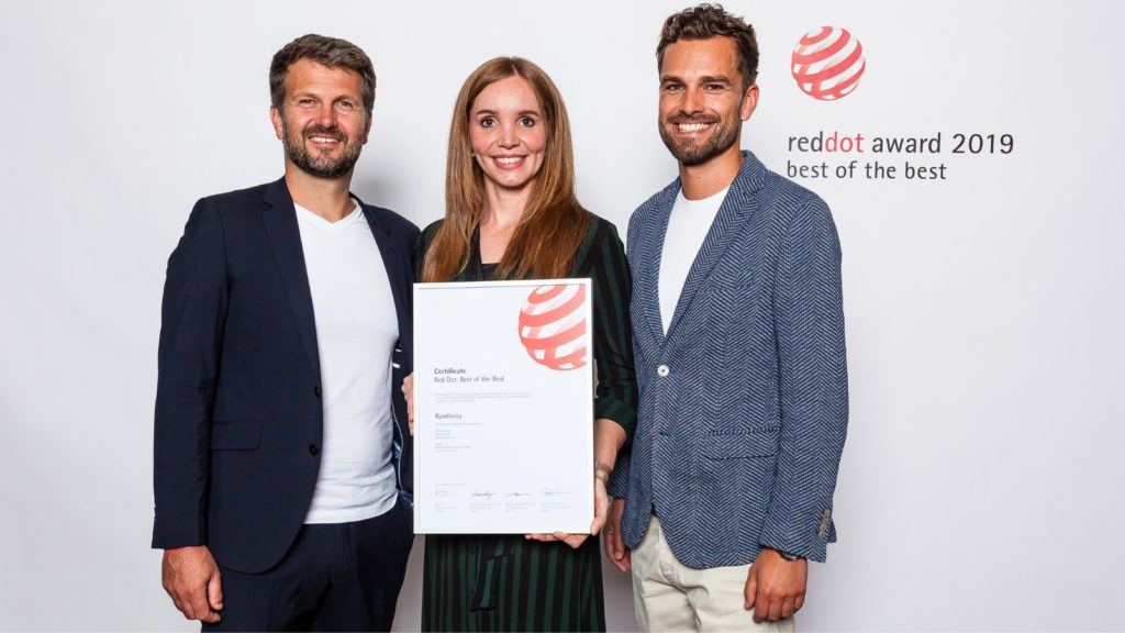Hansgrohe scoops Red Dot Awards for Edge and Rainfinity