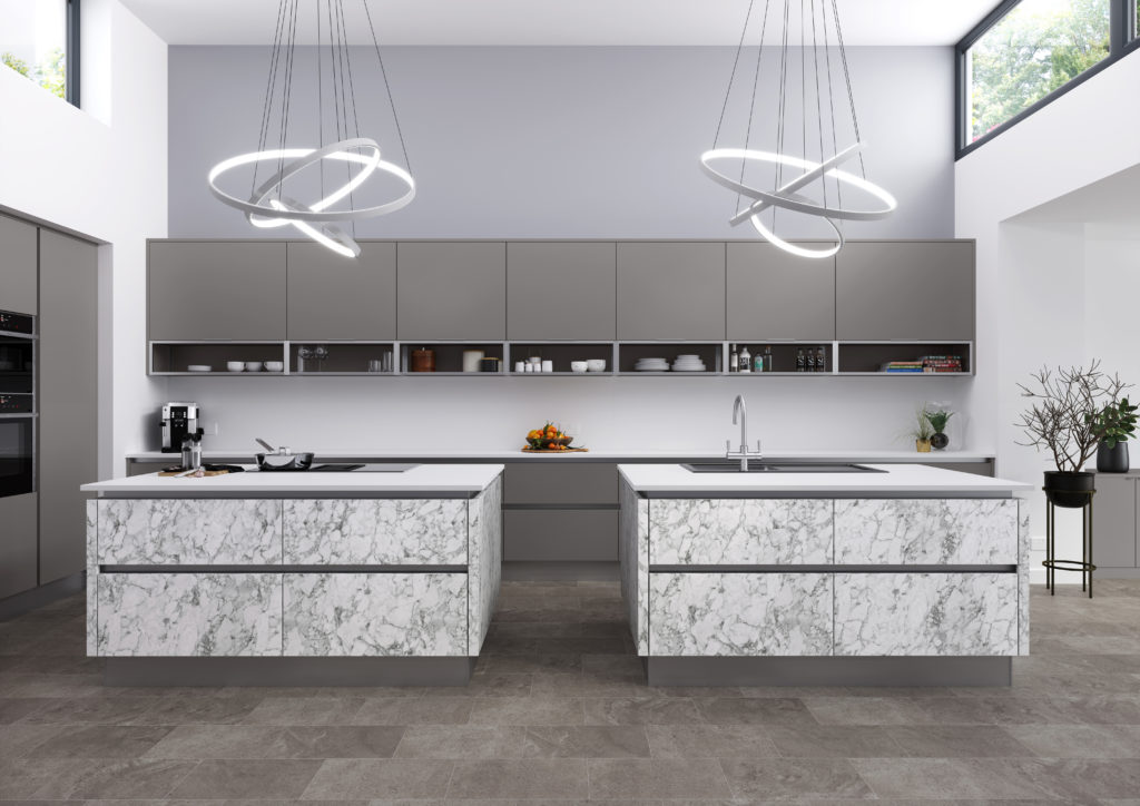 Meteor Bianco kitchen from Crown Imperial