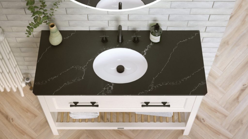 Utopia Bathrooms | Solid surface worktop expansion