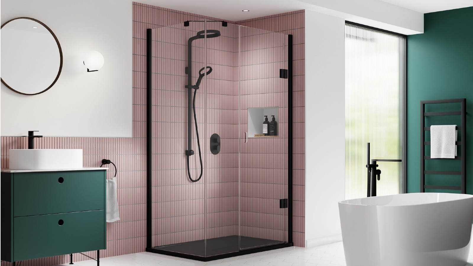 Kudos Showers Pinnacle8 Frameless enclosure KBN