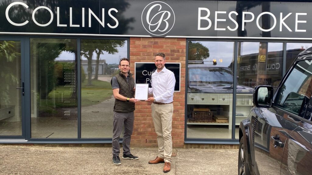 Bespoke kitchen company Collins Bespoke wins quality award