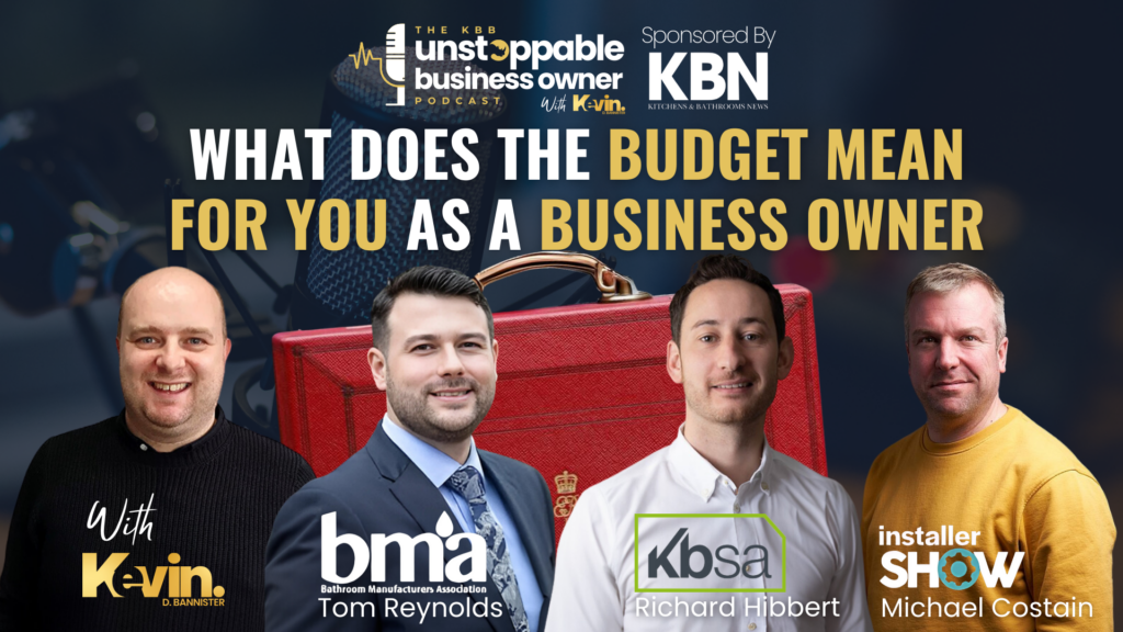 KBB Unstoppable Business Owner: “Give and take” budget for KBB business