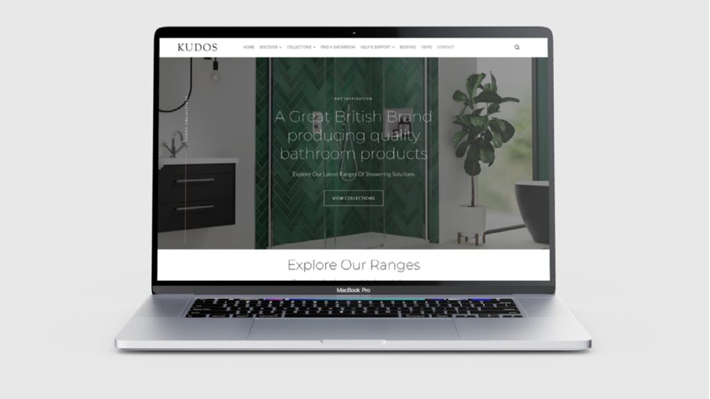 Kudos Showers redesigns website for improved user experience